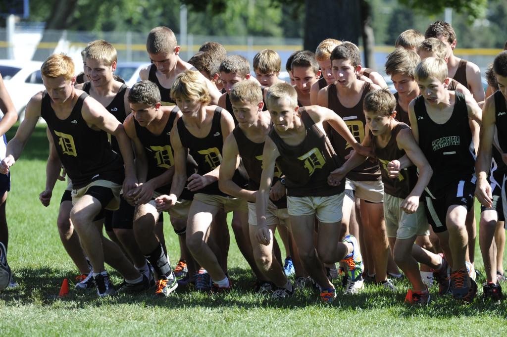 The Boys XC team anxious to start