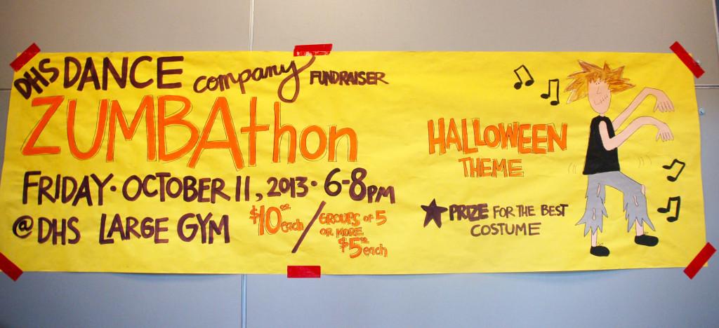 Dance Company is holding a Zumathon October 11. Come join and wear your best costume.