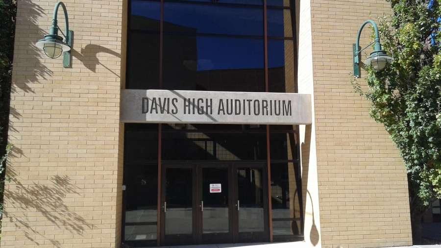 The auditorium is a haunted location on school grounds.