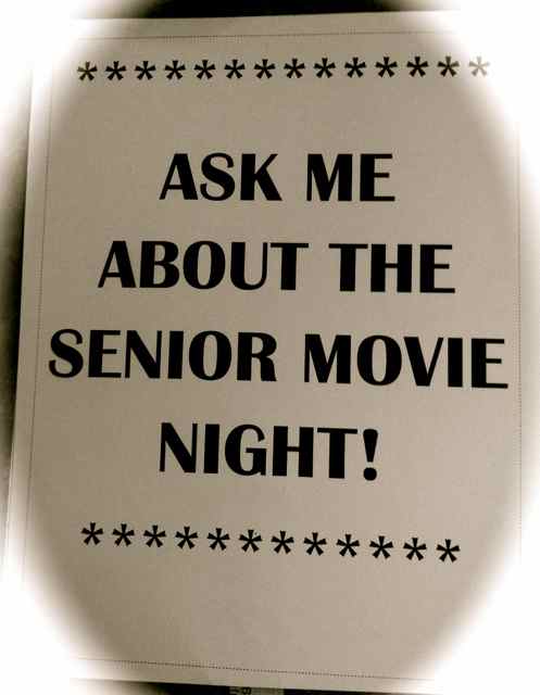 Seniors have movie night