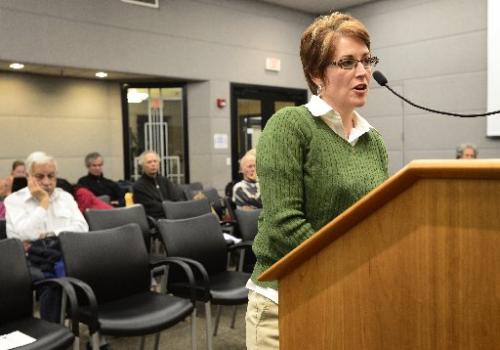 20130128_RTD_CANDIDATE_153.jpg RTD candidate Spense Havlick (not pictured) listens to a question by Longmont City Council member Katie Witt during a public forum hosted by Boulder County Commissioners, Friday, Jan. 28, 2013, at the Boulder County Courthouse in Boulder.
(Matthew Jonas/Times-Call)