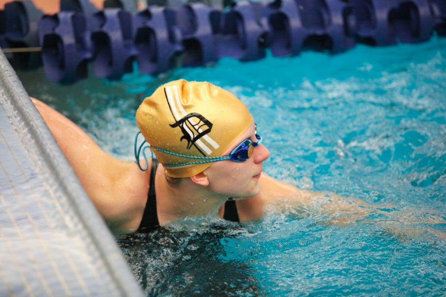 Davis High Swim Teams Region Relays