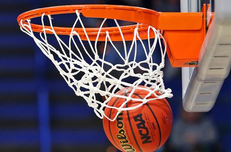 Mar 26, 2017; Lexington, KY, USA; A view of an official Wilson NCAA basketball as it goes through the net in the finals of the Lexington Regional of the womens 2017 NCAA Tournament at Rupp Arena. Stanford won 76-75. Mandatory Credit: Aaron Doster-USA TODAY Sports