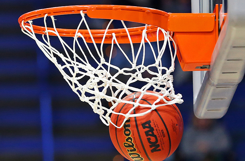 Mar 26, 2017; Lexington, KY, USA; A view of an official Wilson NCAA basketball as it goes through the net in the finals of the Lexington Regional of the women's 2017 NCAA Tournament at Rupp Arena. Stanford won 76-75. Mandatory Credit: Aaron Doster-USA TODAY Sports