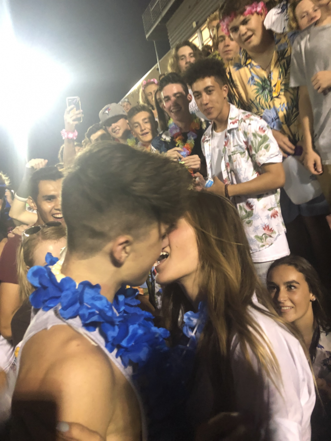Kissing at Davis Football Games