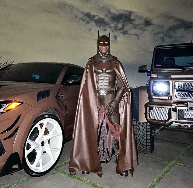 Travis Scott in the Batman costume